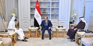 الرئيس السيسي يستقبل قائد الحرس الملكي بمملكة البحرين وقائد العمليات الخاصة بالمملكة - الكويت الاخباري