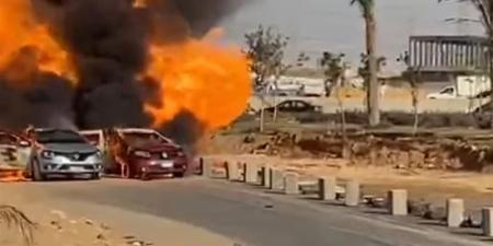 غلق طريق الواحات بنطاق انفجار خط غاز رئيسي بأكتوبر - الكويت الاخباري