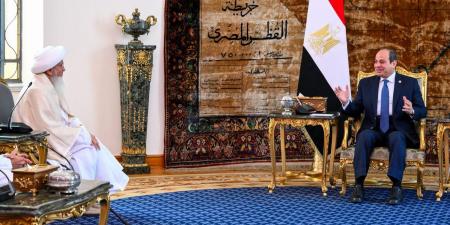 المتحدث الرئاسي ينشر فيديو استقبال الرئيس السيسي لسلطان طائفة البهرة بالهند - الكويت الاخباري