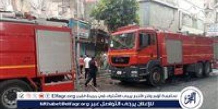 اندلاع حريق هائل بمعرض اجهزه كهربائيه بالمنيا - الكويت الاخباري