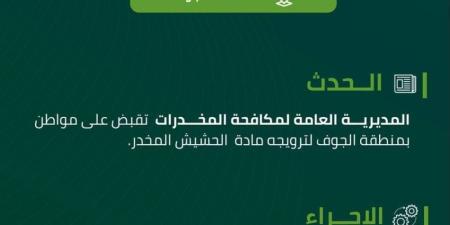 القبض على شخص بمنطقة الجوف روج مادة الحشيش - الكويت الاخباري