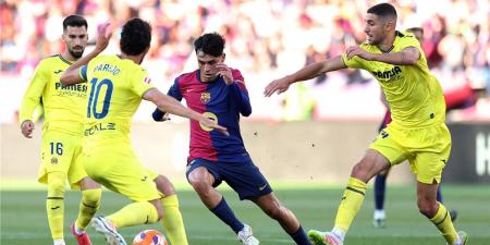 برشلونة يسقط أمام فياريال في ليلة الاحتفال بالدوري الإسباني - الكويت الاخباري