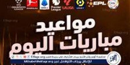 مواعيد مباريات اليوم الإثنين 19-5-2025 والقنوات الناقلة لها - الكويت الاخباري