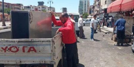 حي الزهور يزيل مغسلتين مخالفتين وتعديات مطعم في حملة ببورسعيد - الكويت الاخباري