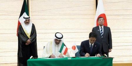 ولي العهد الكويتي ورئيس الوزراء الياباني يحضران مراسم توقيع اتفاقيات ومذكرات تعاون بين البلدين الصديقين - الكويت الاخباري