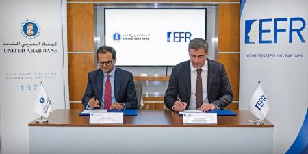 «العربي المتحد» يوقّع اتفاقية استراتيجية مع شركة الإمارات لبصمة الوجه - الكويت الاخباري