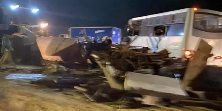 إصابة 22 عاملا في انقلاب أتوبيس بالمنوفية - الكويت الاخباري