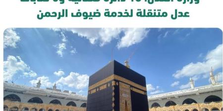 العدل: (18) دائرة قضائية و(5) كتابات عدل متنقلة لخدمة ضيوف الرحمن - الكويت الاخباري