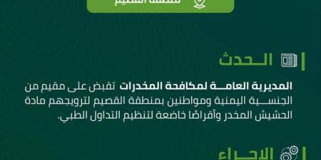 مخدرات القصيم تقبض على (3) أشخاص لترويجهم مواد مخدرة - الكويت الاخباري