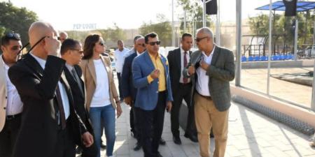 وزير الشباب يتفقد الأعمال الإنشائية بنادي الهرم الرياضي - الكويت الاخباري