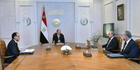الرئيس السيسي يجتمع مع رئيس الوزراء ووزير الكهرباء - الكويت الاخباري