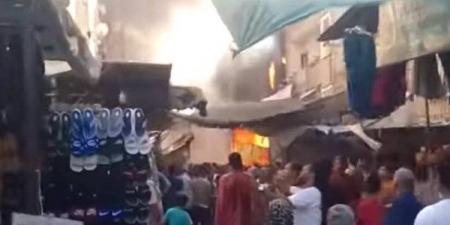 ماس كهربائي.. إخماد نيران حريق هائل بمحل أدوات منزلية بشارع المعاهدة بطنطا - الكويت الاخباري