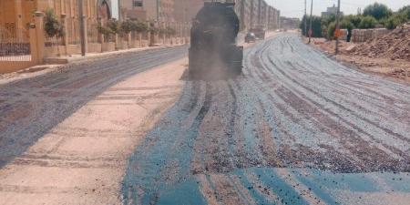 بدء رصف طريق مساكن الرملة ببنها بتكلفة 6 ملايين جنيه - الكويت الاخباري