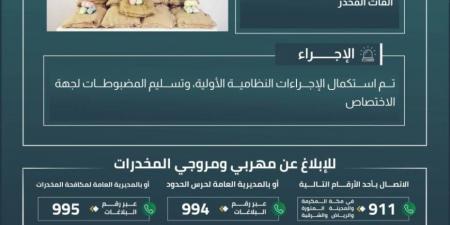 احباط تهريب (195) كيلوجرامًا من القات المخدر بجازان - الكويت الاخباري