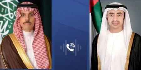 وزير الخارجية السعودي ونظيره الإماراتي يبحثان العلاقات الثنائية والمستجدات الإقليمية والدولية - الكويت الاخباري