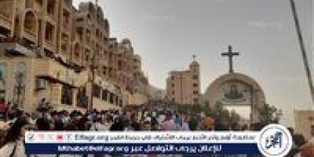 ختام احتفالات الاقباط السنوية بدير السيدة العذراء بجبل درنكة فى أسيوط اليوم - الكويت الاخباري