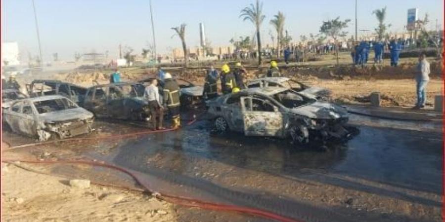«انفجار خط غاز و10 سيارات مشتعلة و14 ضحية».. ماذا حدث على طريق الواحات البحرية؟ - الكويت الاخباري