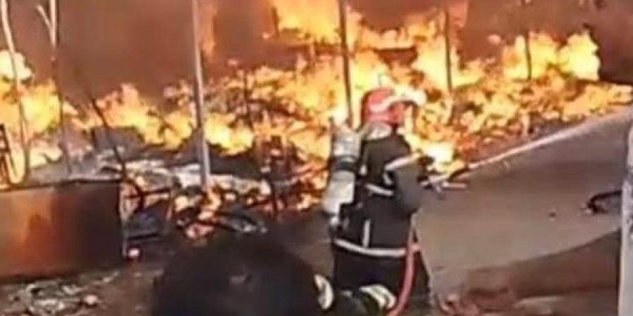 السيطرة على حريق بسوق الخردة بشبين الكوم دون إصابات - الكويت الاخباري