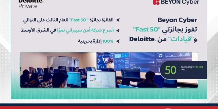 "بايون سايبر" تحصد جائزة "ديلويت" كأسرع شركة أمن سيبراني نموًا في المنطقة للعام الثالث على التوالي - الكويت الاخباري