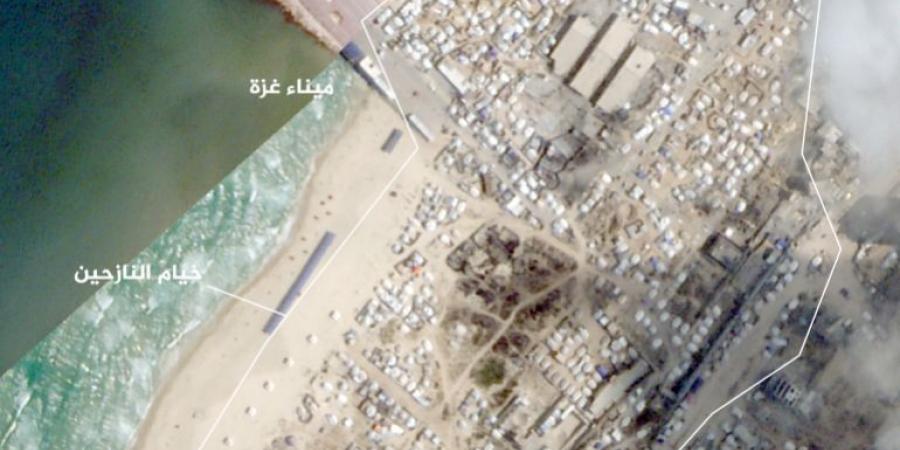 بينها الميناء وساحة الجندي.. مرافق حيوية بغزة تكتظ بخيام النازحين - الكويت الاخباري