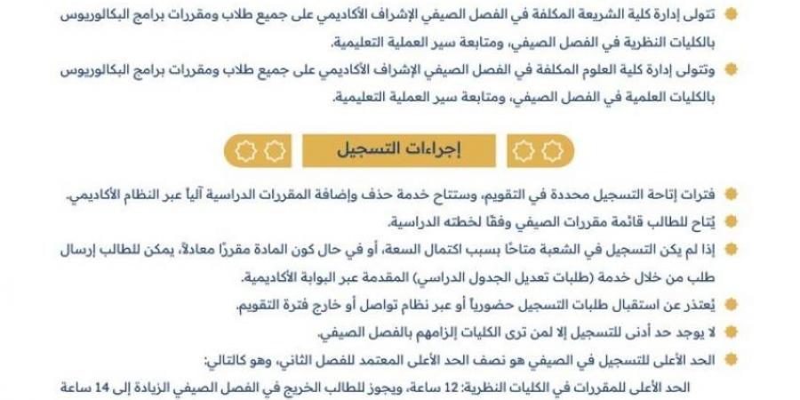 الجامعة الإسلامية: الاثنين المقبل تسجيل الطلاب في الفصل الصيفي - الكويت الاخباري