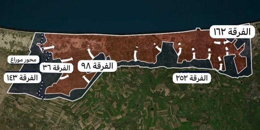 لأول مرة.. الاحتلال يكشف أماكن انتشار فرقه فى قطاع غزة..صورة - الكويت الاخباري