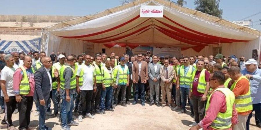 محافظ الجيزة يشهد توزيع 9 أطنان من لحوم الأضاحي على 5268 أسرة - الكويت الاخباري