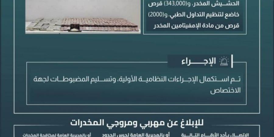 إحباط تهريب (54) كجم من الحشيش و(343,000) قرصًا مخدرًا بـالدائر - الكويت الاخباري