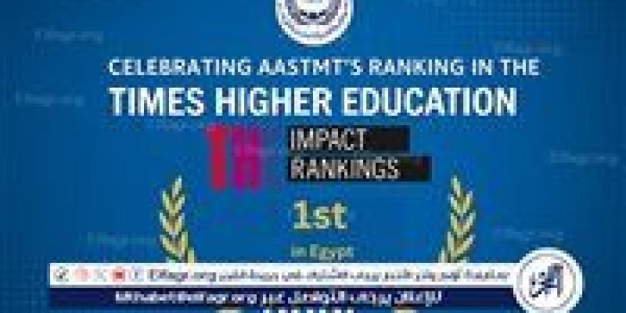 الأكاديمية العربية للعلوم والتكنولوجيا والنقل البحري في الإسكندرية ضمن تصنيف التايمز للتعليم العالي للتنمية المستدامة" - الكويت الاخباري