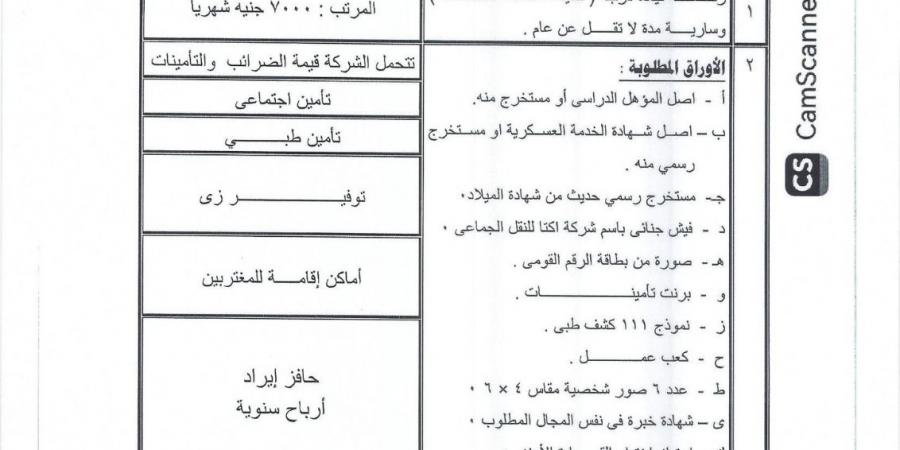 النقل البرى: فتح باب التعيين لسائقي تاكسي العاصمة براتب 7 آلاف جنيه - الكويت الاخباري