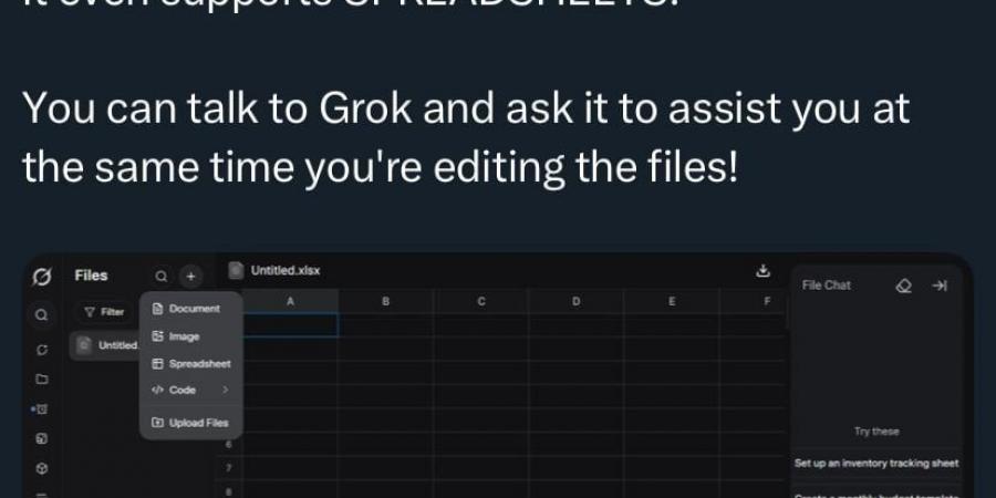 محرر ملفات ذكى داخل Grok.. هل تقترب من منافسة Google وMicrosoft؟ - الكويت الاخباري