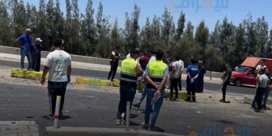 إعادة فتح الطريق الإقليمي بالمنوفية أمام السيارات بعد تصادم سيارتين - الكويت الاخباري