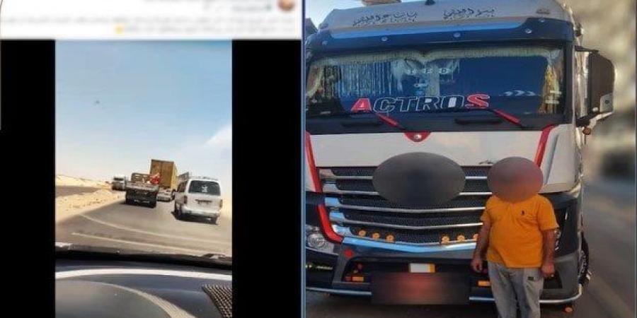 عطّل الحركة المرورية.. القبض على سائق نقل ثقيل بالجيزة - الكويت الاخباري
