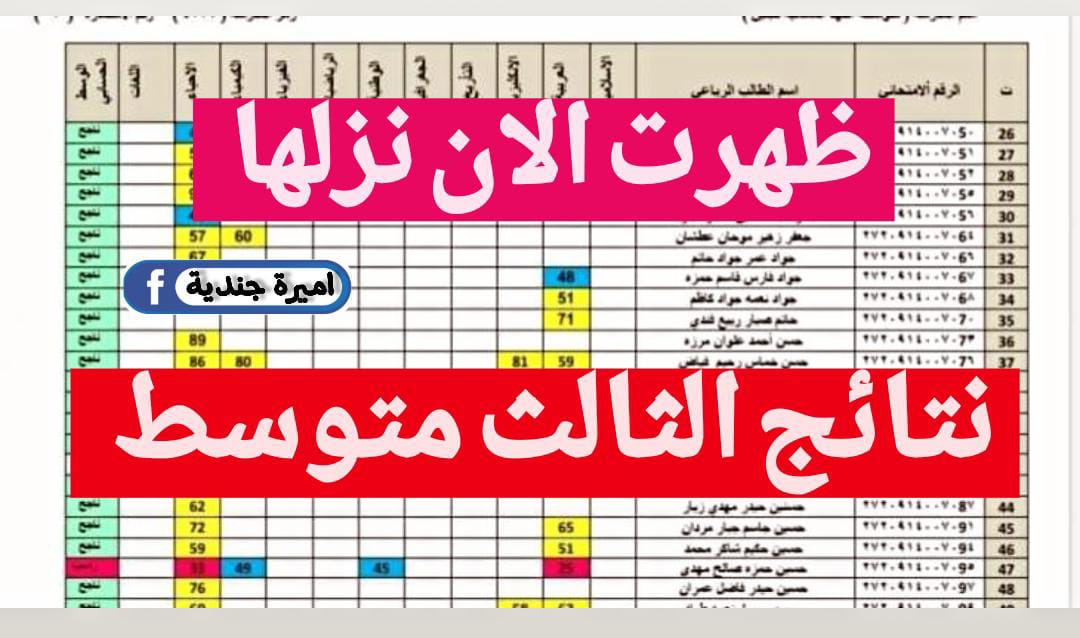 تــوا رفع ملـف نتائج الثالث متوسط 2024 الدور الثاني لكــافة المدارس خــلال موقع نتائجنا results.mlazemna.com