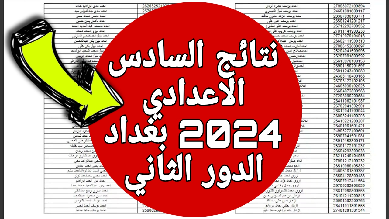 تعرف على نتيجتك الآن.. لينك نتائج السادس الاعدادي 2024 بغداد الدور الثاني عبر موقع نتائجنا