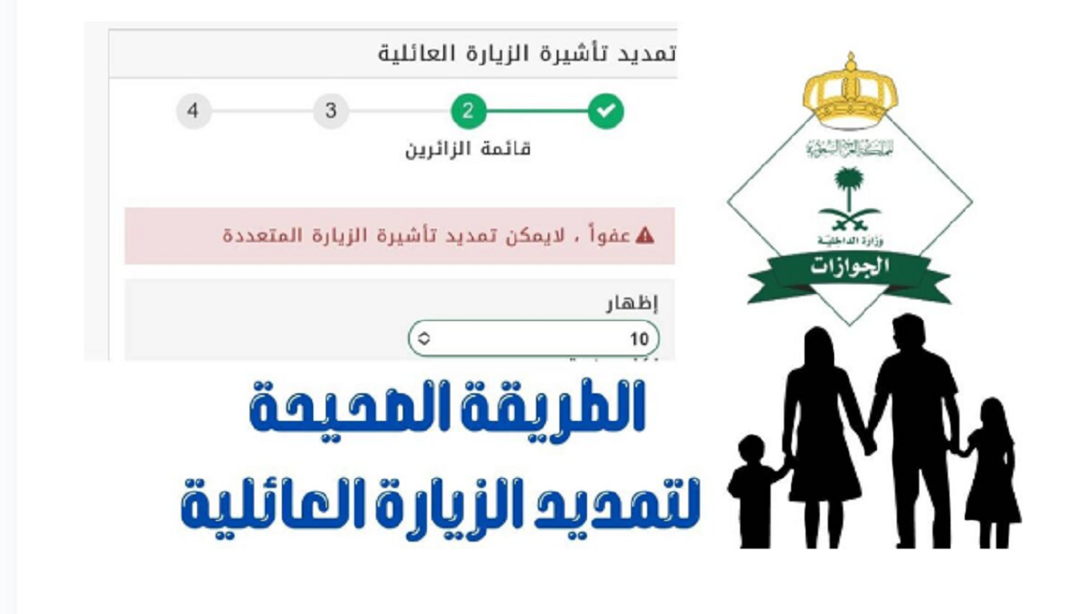 من هاتفك كيفية تمديد تأشيرة الزيارة العائلية للسعودية ورسوم تمديد تأشيرة وشروط التمديد