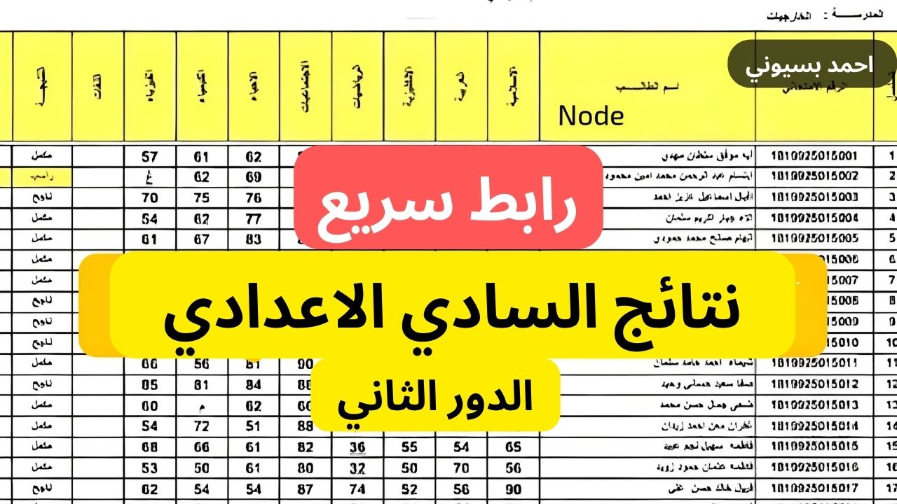 حملها الآن.. رابط نتائج السادس الاعدادي 2024 الدور الثاني PDF موقع نتائجنا