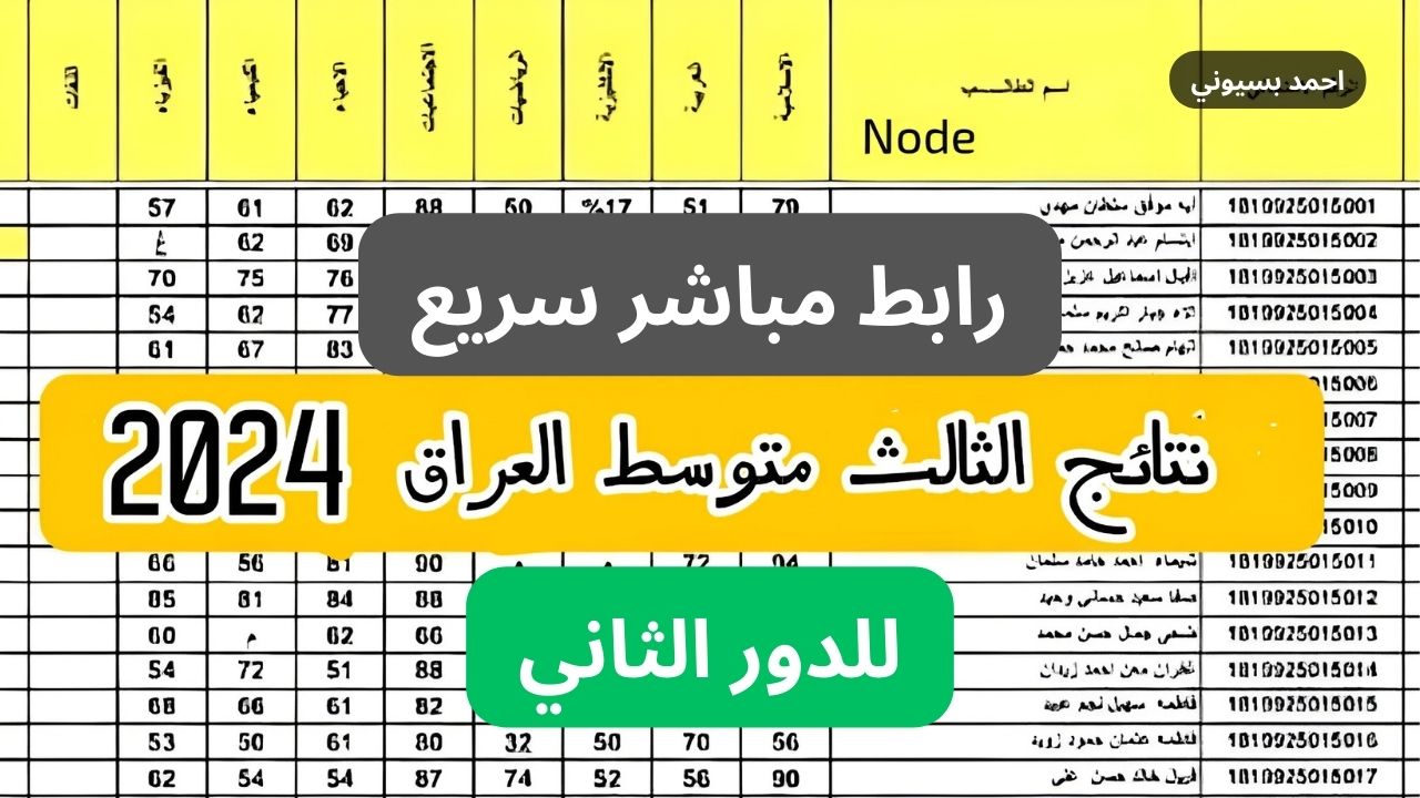 رابط نتائج الثالث متوسط 2024 الدور الثاني pdf موقع نتائجنا www results mlazemna com