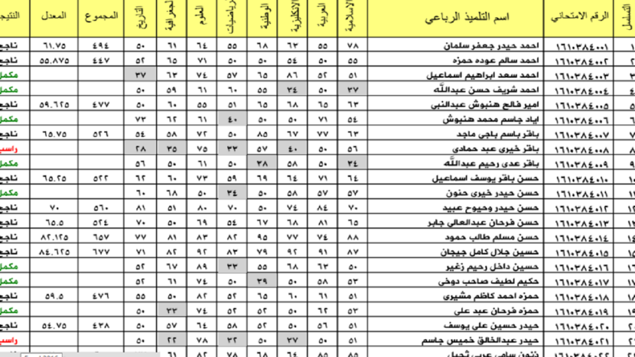 “إستعلم هـٍسه” نتائج الثالث متوسط 2024 الدور الثاني pdf بالإسم والرقم الامتحاني من خلال موقع نتائجنا results.mlazemna