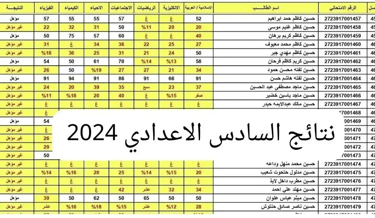 بعد اكمال عملية التصحيح .. وزارة التربية تٌتيح رابط الاستعلام عن نتائج امتحانات السادس الإعدادي الدور الثاني 2024 جميع المحافظات