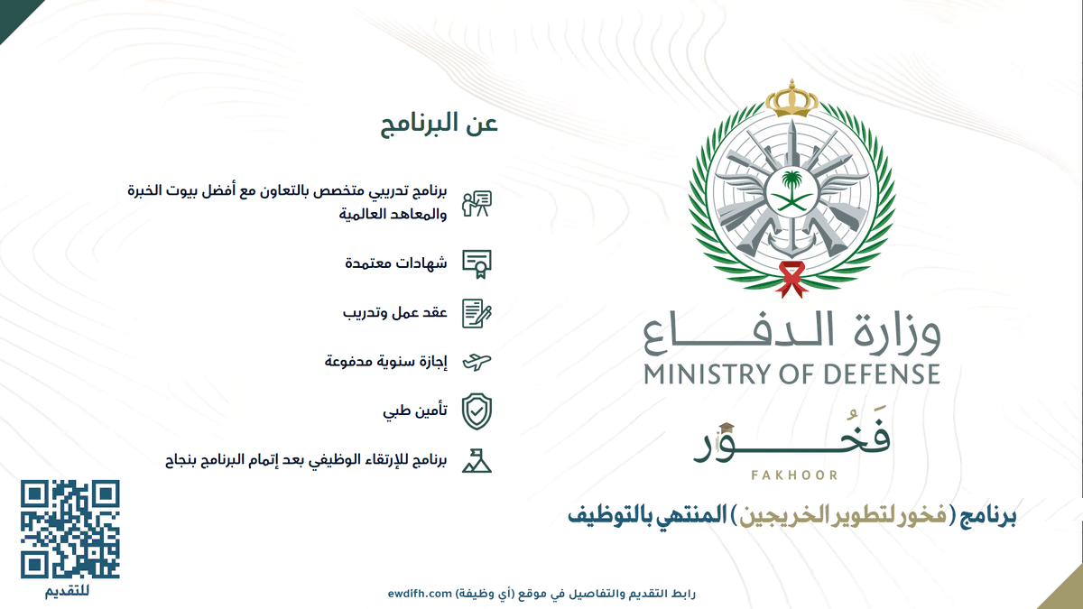 شروط التقديم في برنامج فخور لتطوير الخريجين 1446 والأوراق المطلوبة للتسجيل