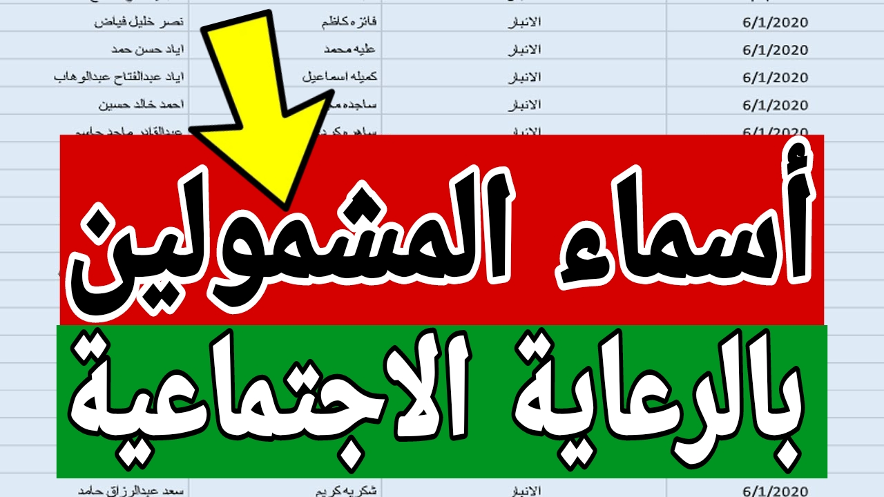 قائمة المستفيدين من الدعم الجديد.. أسماء المشمولين بالرعاية الاجتماعية الوجبة الاخيرة 2024 في العراق