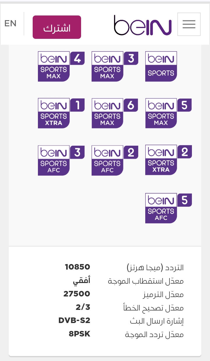 تردد قناة بي إن سبورت الناقلة للتصفيات المؤهلة لبطولة كأس الأمم الأفريقية المغرب 2025