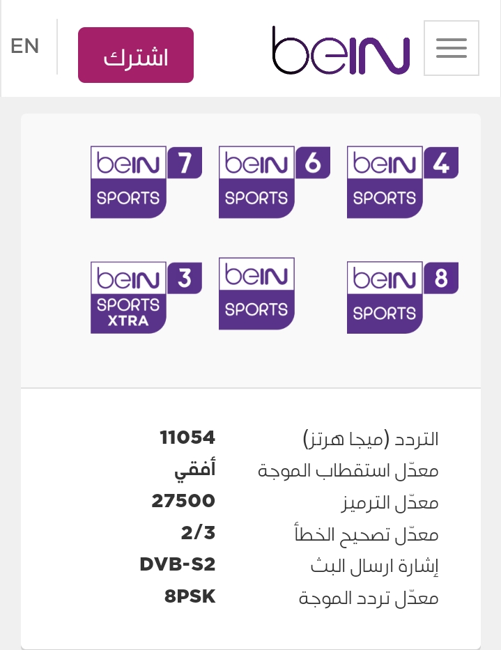 تردد قناة بي إن سبورت الناقلة للتصفيات المؤهلة لبطولة كأس الأمم الأفريقية المغرب 2025