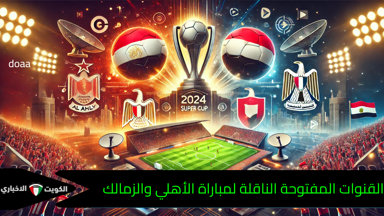 “قمة جديدة” القنوات المفتوحة الناقلة لمباراة الأهلي والزمالك في كأس السوبر المصري 2024