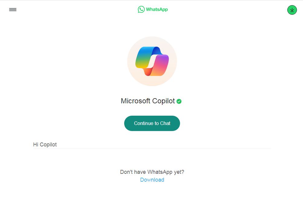 مجاناً .. رابط الذكاء الاصطناعي واتساب مايكروسوفت كوبايلوت