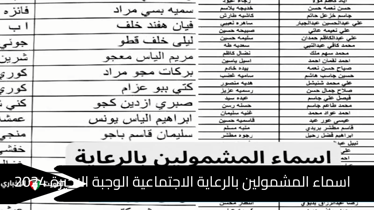 “منصة مظلتي” رابط الكشف عن اسماء المشمولين بالرعاية الاجتماعية الوجبة الاخيرة 2024 بالعراق