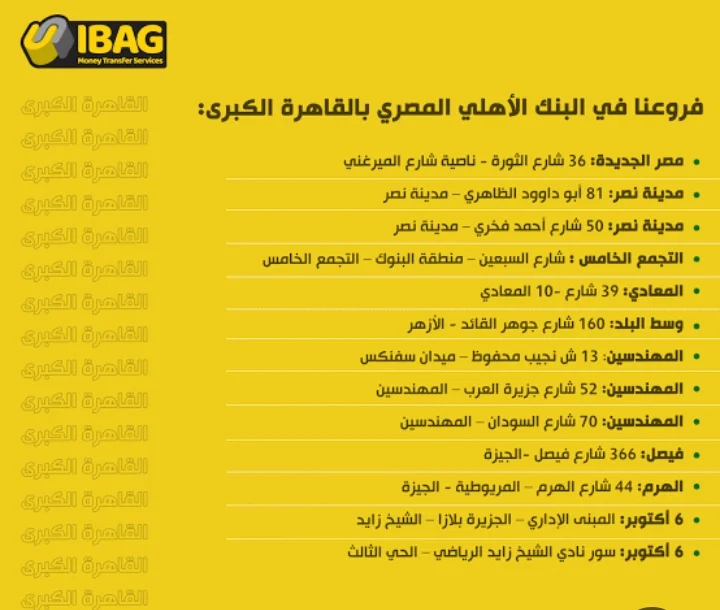 مواعيد ويسترن يونيون وعناوين الفروع جميع الفروع 2025 ورقم الهاتف western union