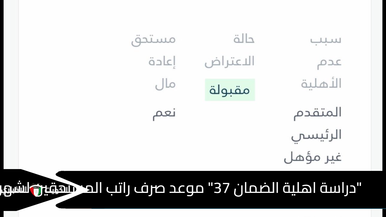 “دراسة اهلية الضمان 37” موعد صرف راتب المستحقين لشهر يناير 2025 والاستعلام عبر HRsd.gov.sa