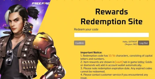 أكواد فري فاير Free Fire Max Redeem Codes